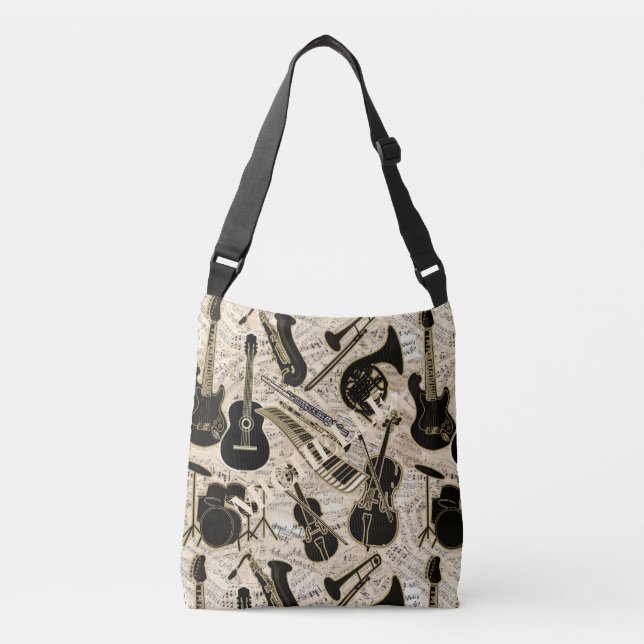 Sac Ajustable Partition et instruments Black/Gold ID481 (Devant)