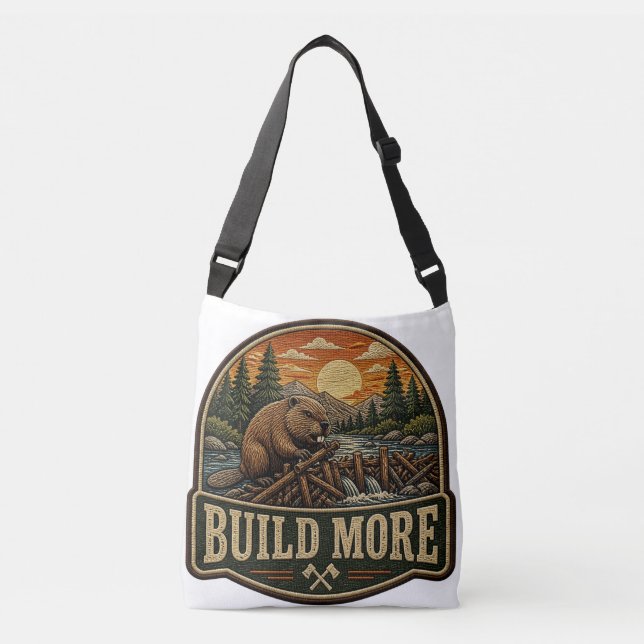Sac Ajustable Patch brodé extérieur Build More Beaver (Devant)