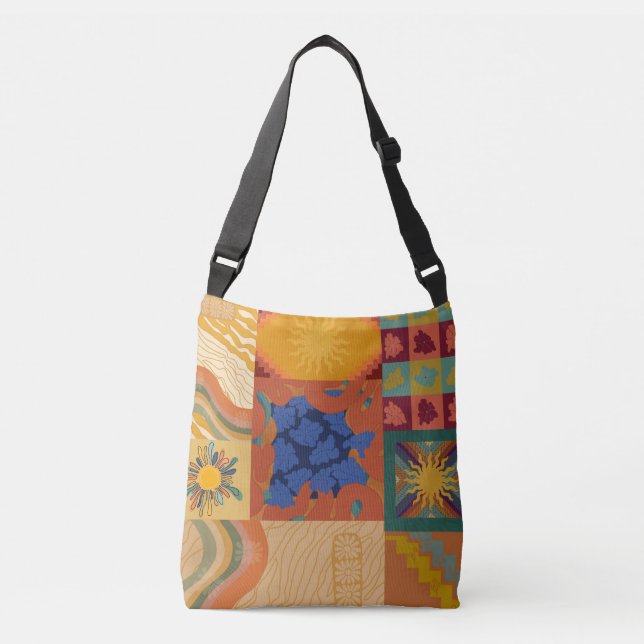 Sac Ajustable Patchwork Vibrations Ensoleillées (Devant)
