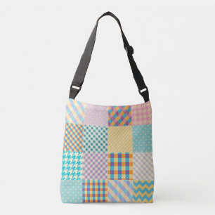 Sac Ajustable Patchwork vintage : Arrière - plan sans couture te