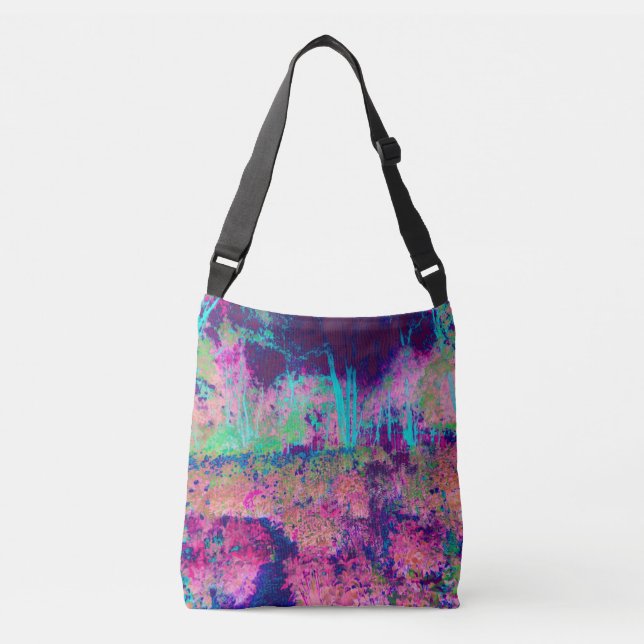 Sac Ajustable Paysage Impressionniste Violet et Rose Chaud (Devant)