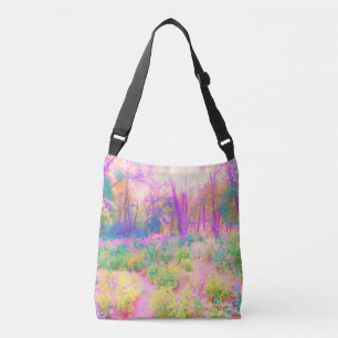 Sac Ajustable Paysage lumineux du jardin rose et corail