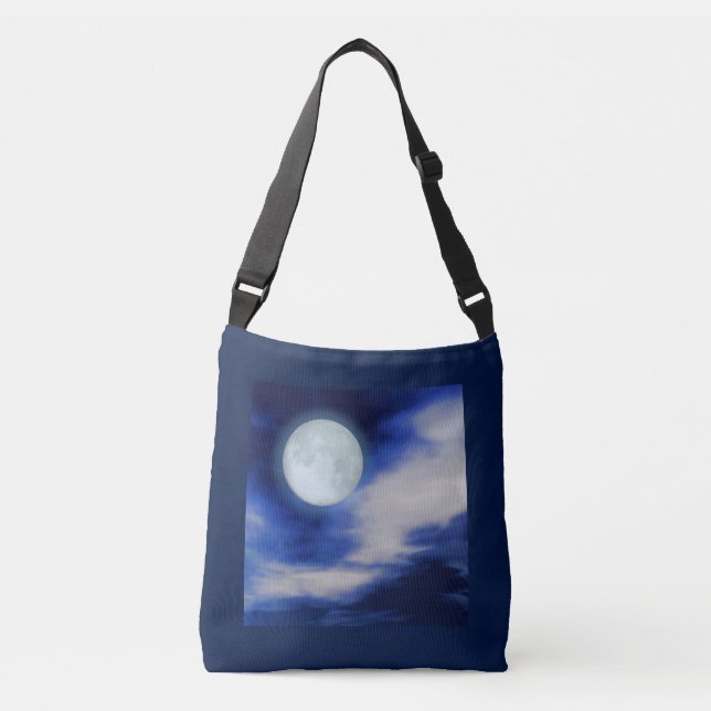 Sac Ajustable Paysage Lune Avec Nuages Lune (Devant)