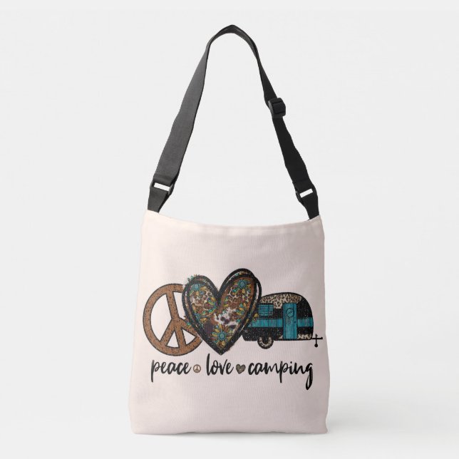 Sac Ajustable Peace Love Camping (Devant)
