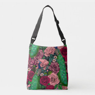 Sac Ajustable Peacocks dans le jardin rose 2