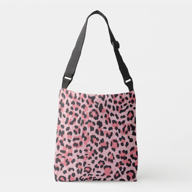 Sac Ajustable Peau léopard : texture vintage et transparente (Devant)