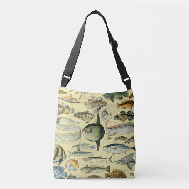 Sac Ajustable Pêche scientifique vintage (Devant)