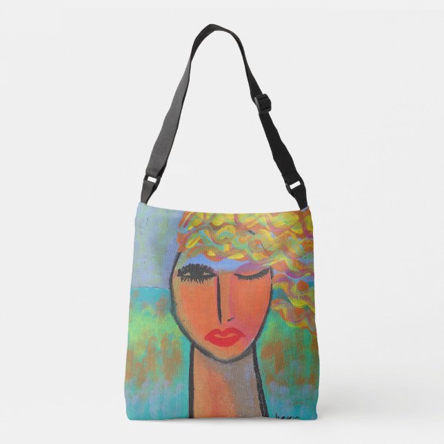 Sac Ajustable Peinture Abstraite Colorée (Dos)