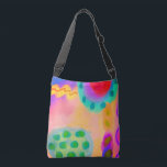Sac Ajustable Peinture Abstraite originale<br><div class="desc">Ma peinture abstraite colorée fait de ce beau sac à épaule une oeuvre d'art funky !</div>