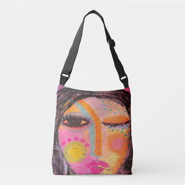 Sac Ajustable Peinture Abstraite Originale d'une Femme (Devant)