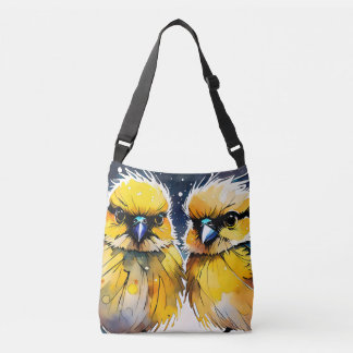 Sac Ajustable peinture, deux oiseaux