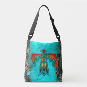 Sac Ajustable Père Noël Fe Colorful Thunderbird Marbre Turquoise
