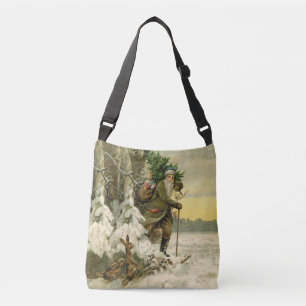 Sac Ajustable Père Noël vintage Noël victorien vacances Arbre