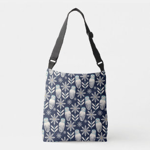 Sac Ajustable Perfect Barn Owl - arrière - plan bleu
