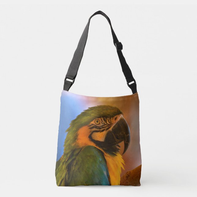 Sac Ajustable Perroquet coloré (Devant)