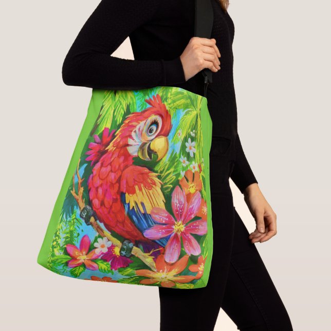 Sac Ajustable perroquet coloré (De près)