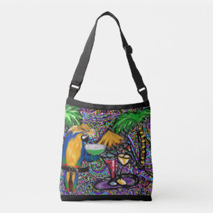 Sac Ajustable Perroquet de fête sur la plage 