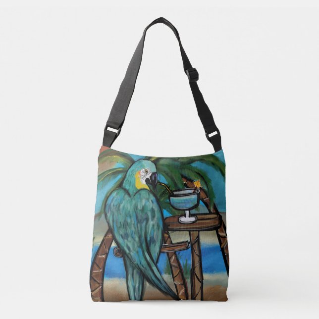 Sac Ajustable Perroquets de Fête (Devant)