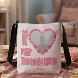 Sac Ajustable Personnalisé J'aime mon petit ami – Ajouter une ph
