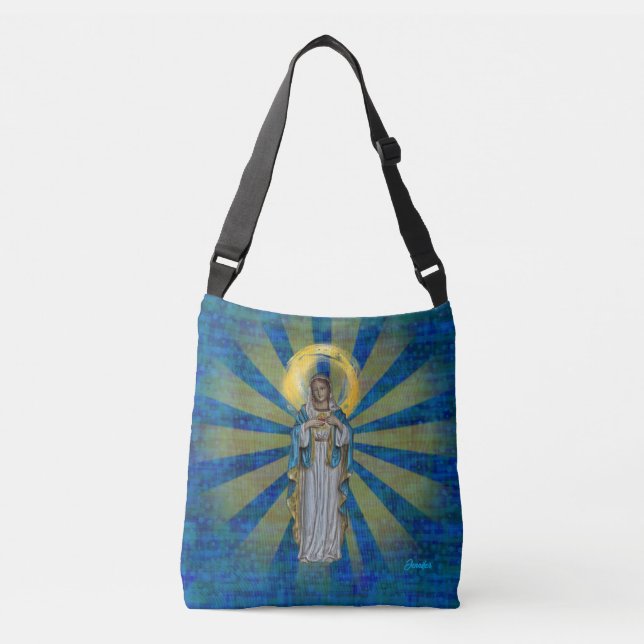 Sac Ajustable Personnaliser le nom Vierge Marie avec Halo (Devant)