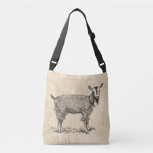 Sac Ajustable Petit chèvre avec Bell Illustration Script antiqu