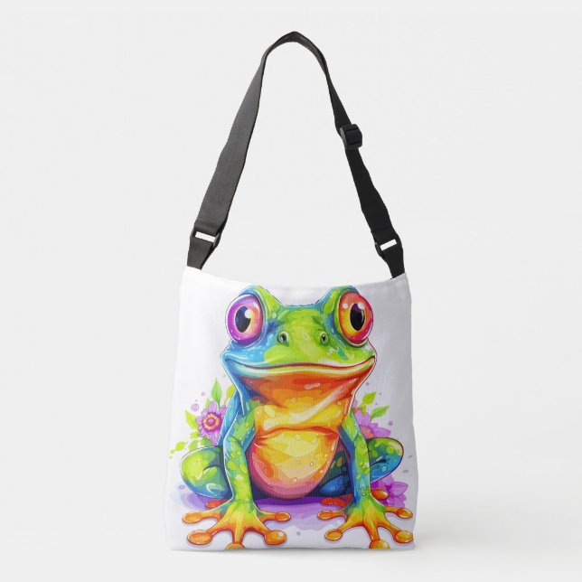 Sac Ajustable Petite grenouille colorée mignonne (Devant)