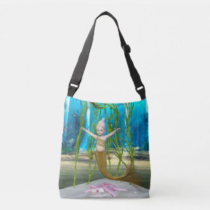 Sac Ajustable Petite Sirène Fantaisie Fille, Océan Bleu