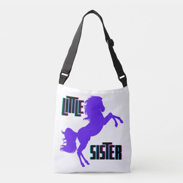 Sac Ajustable Petite soeur Pony pourpre (Devant)