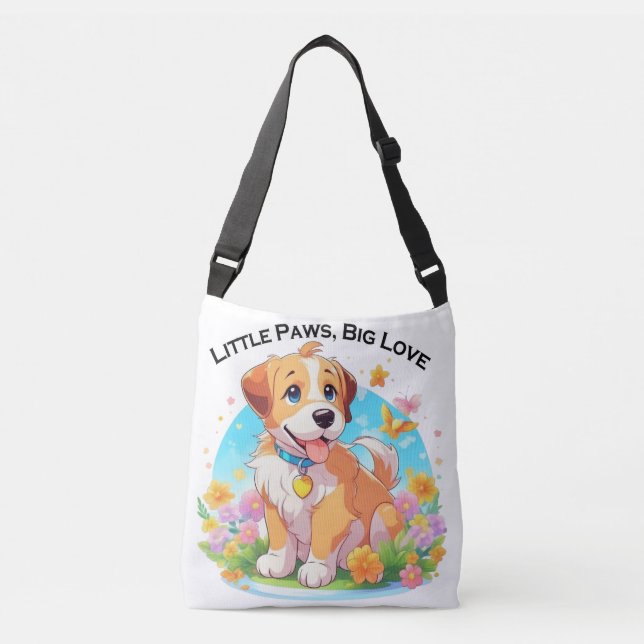 Sac Ajustable Petits Poches De Chiot Mignonne Grand Amour (Devant)