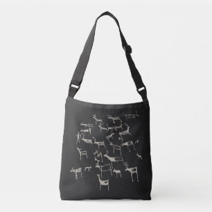 Sac Ajustable Pétroglyphe de roche Chasse ancienne au cerf europ