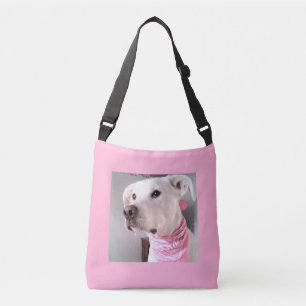 Sac Ajustable Photo d'un chien chiot blanc mignon portant une éc