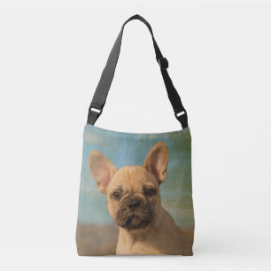 Sac Ajustable Photo mignonne de portrait de chiot de bouledogue