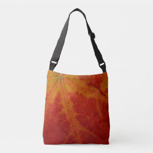 Sac Ajustable Photographie abstraite de la feuille d'érable roug