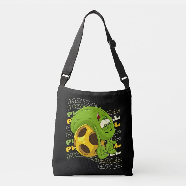 Sac Ajustable Pickle Power ! Enfants mignonnes de Pickleball (Devant)