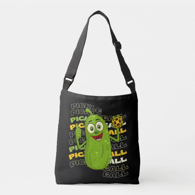 Sac Ajustable Pickle Power ! Enfants mignonnes de Pickleball (Devant)