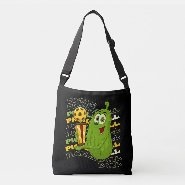 Sac Ajustable Pickle Power ! Enfants mignonnes de Pickleball (Devant)