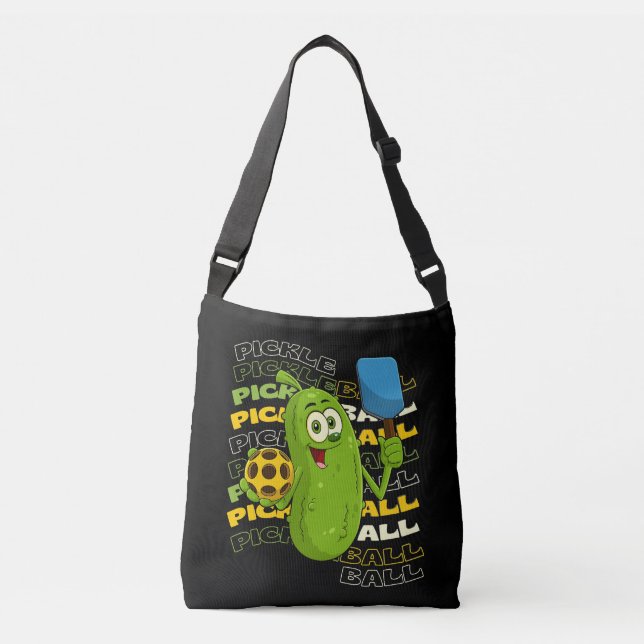 Sac Ajustable Pickle Power ! Enfants mignonnes de Pickleball (Devant)
