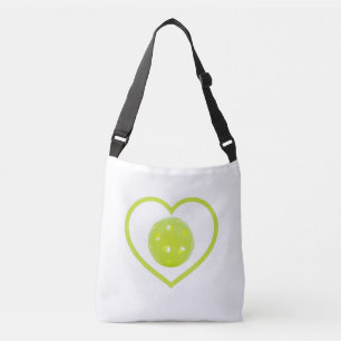 Sac Ajustable pickleball amour boule de cornichon jaune