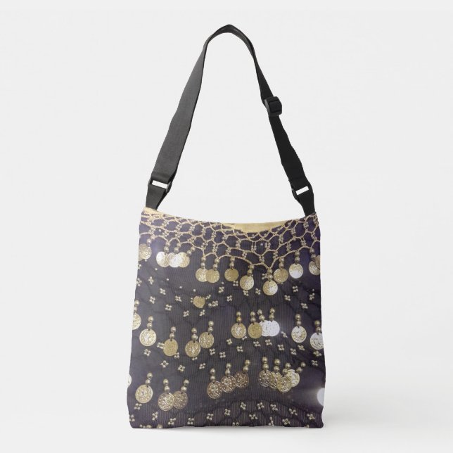 Sac Ajustable Pièces d'or Sparkel Faux Hip Scarf (Devant)