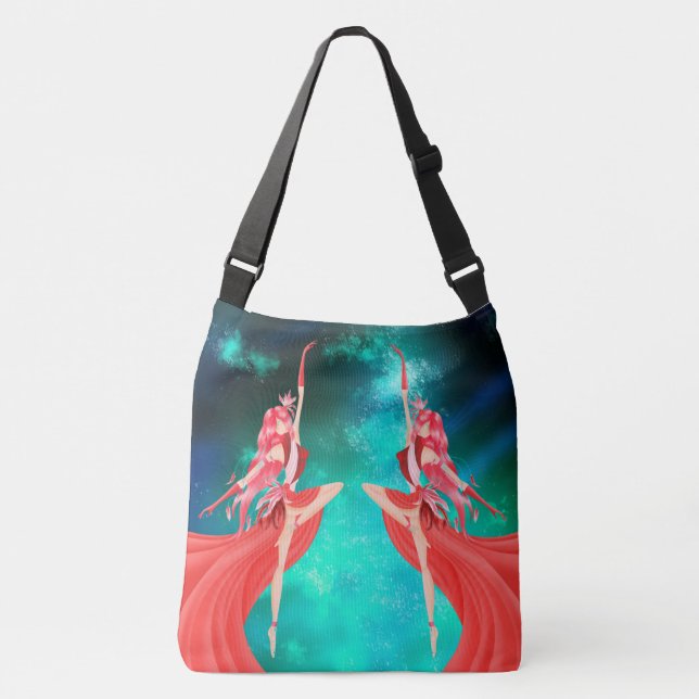 Sac Ajustable Pink Ballerina Night Sky  (Devant)