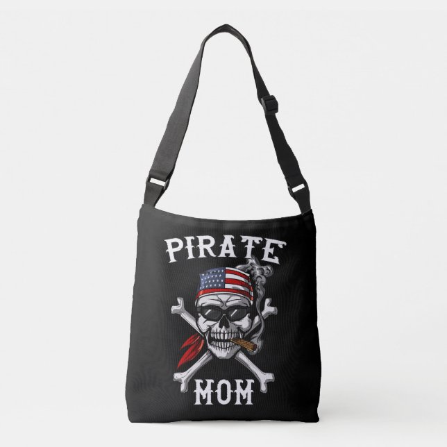 Sac Ajustable Pirate Maman Skull Sailor Capitaine Sailor Mère (Devant)