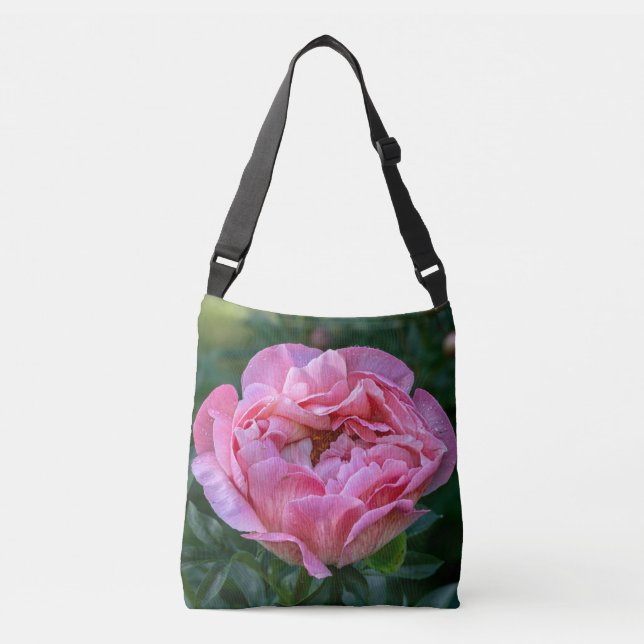 Sac Ajustable Pivoine Rose – Capture de Fleur Canadienne (Devant)