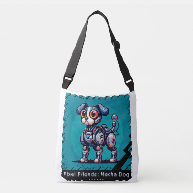 Sac Ajustable Pixel Friends : Mecha Dog (Robot Dog) (Devant)
