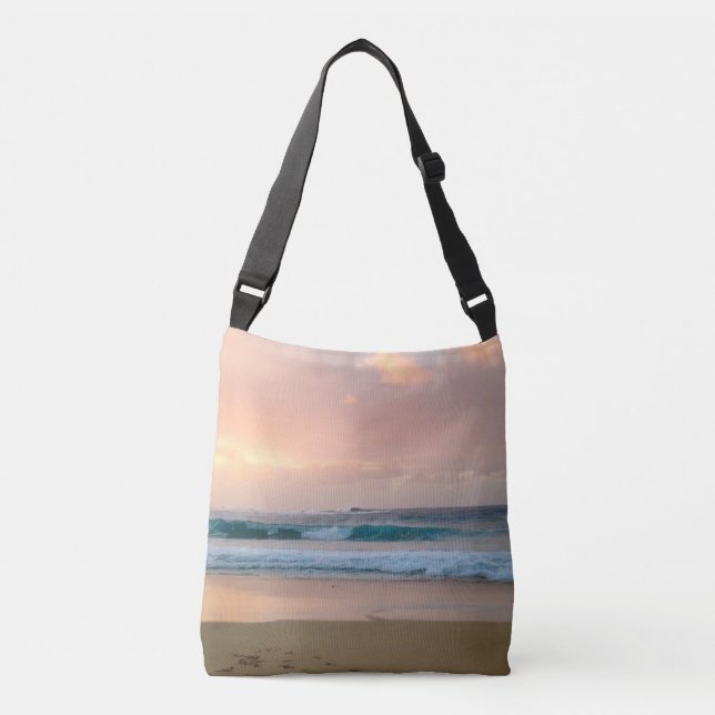 Sac Ajustable Plage de coucher de soleil et océan  (Devant)