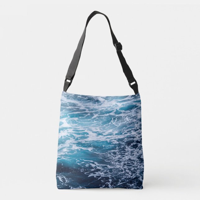 Sac Ajustable Plage d'été Waves Blue Ocean (Dos)