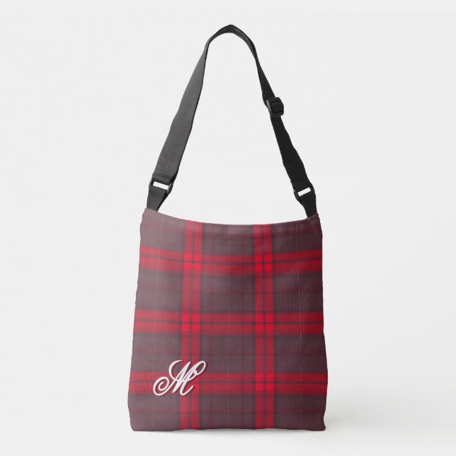 Sac Ajustable Plaid Rouge traditionnel Tartan Collection moderne (Devant)
