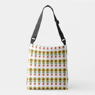 Sac Ajustable Plante de tournesol Kawaii dans un pot
