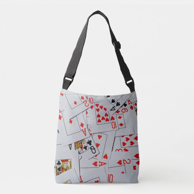 Sac Ajustable Plateau De Cartes De Jeu Éparpillées, (Devant)