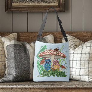 Sac Ajustable Pluie de champignons de la famille de la chouette