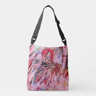 Sac Ajustable Plumes au rose